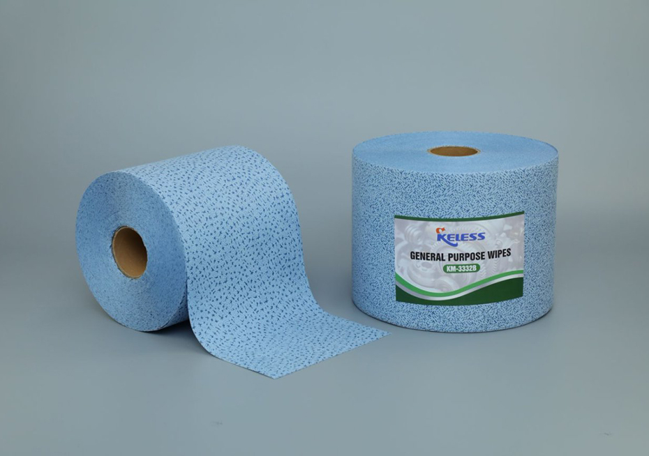 Blue meltblown PP heavy duty oil absorbent industrial clean wipers