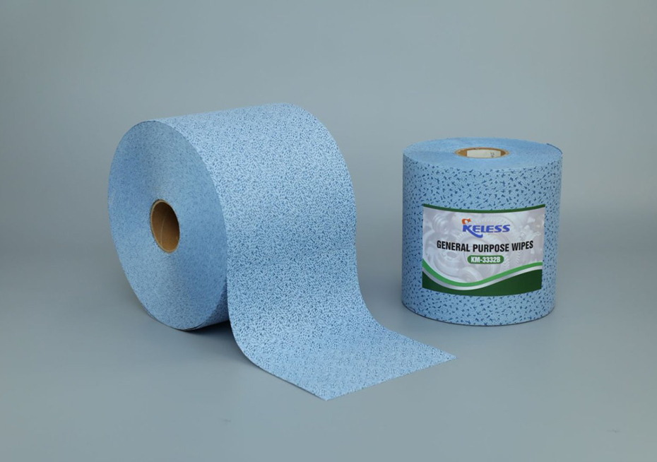 Blue meltblown PP heavy duty oil absorbent industrial clean wipers