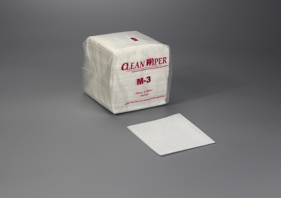 KELESS&reg; M-3 viscose pet blend tough enough for equipment cleaning maintenance Wipes Lint-free Cleanroom Wiper