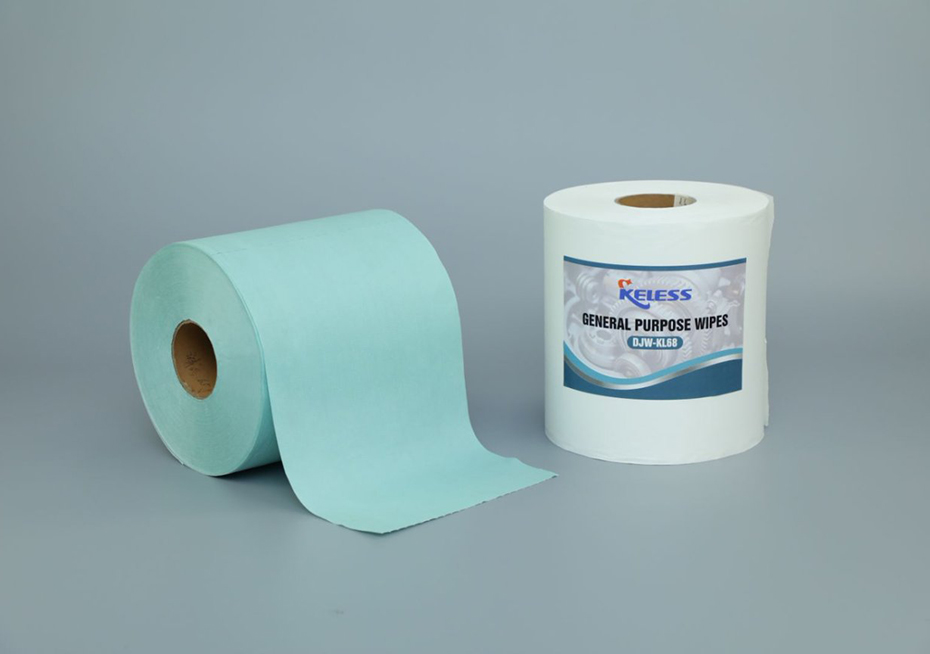 Green Jumbo Perforated Roll Nonwoven Fabric Indust...