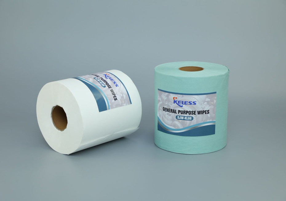 Blue Jumbo Perforated Roll Non-woven Industrial multipurpose heavy duty cleaning cloths