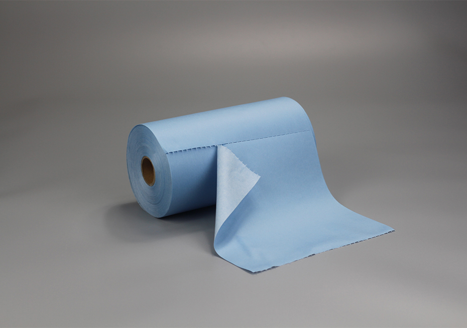K-X70 BLUE Jumbo Perforated Roll Lint Free Spunlace Nonwoven Cleaning Wipes