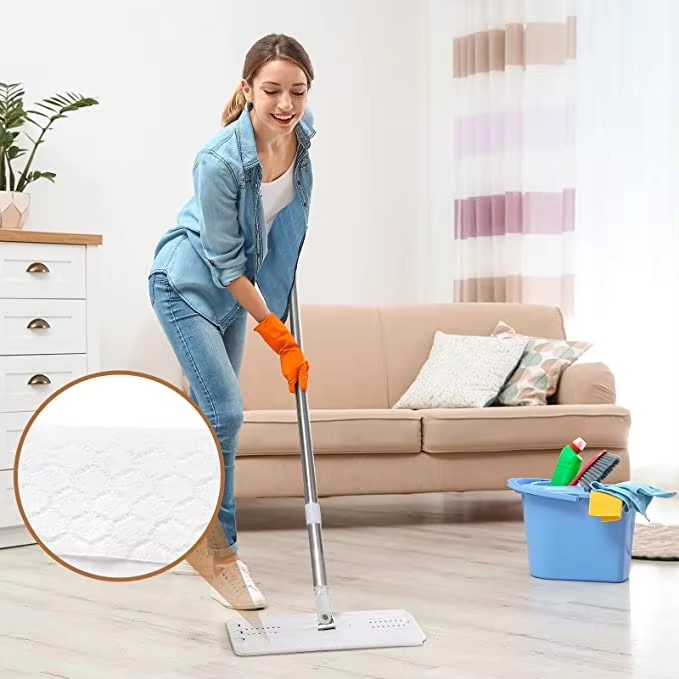 Scented Non-Woven Fresh Household Wet Wipes for Floor Mopping Cleaning Wet Cloth Refills Wholesale