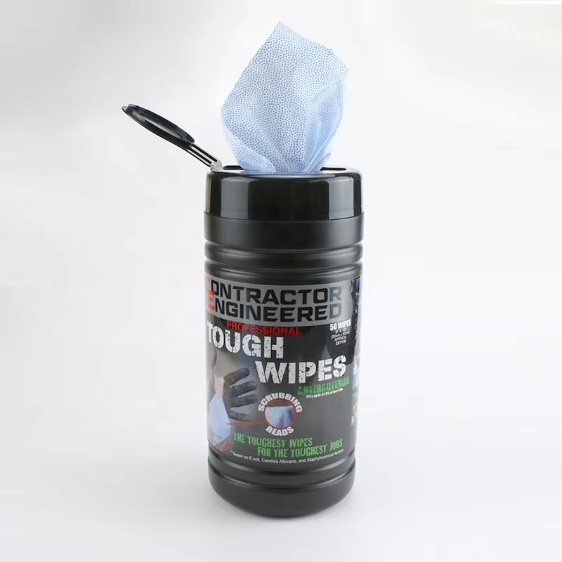 Meltblown Scrubber Wet Wipes Heavy Duty Abrasive M...