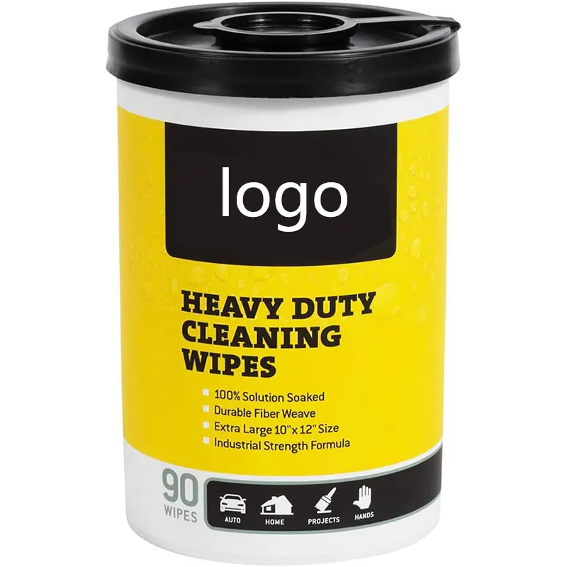 Industry Hand and Surface Heavy Duty Cleaning Industrial Wet Wipes Wet Wipes Barrel Mounted Cleaning Wet Wipes Big Wipes