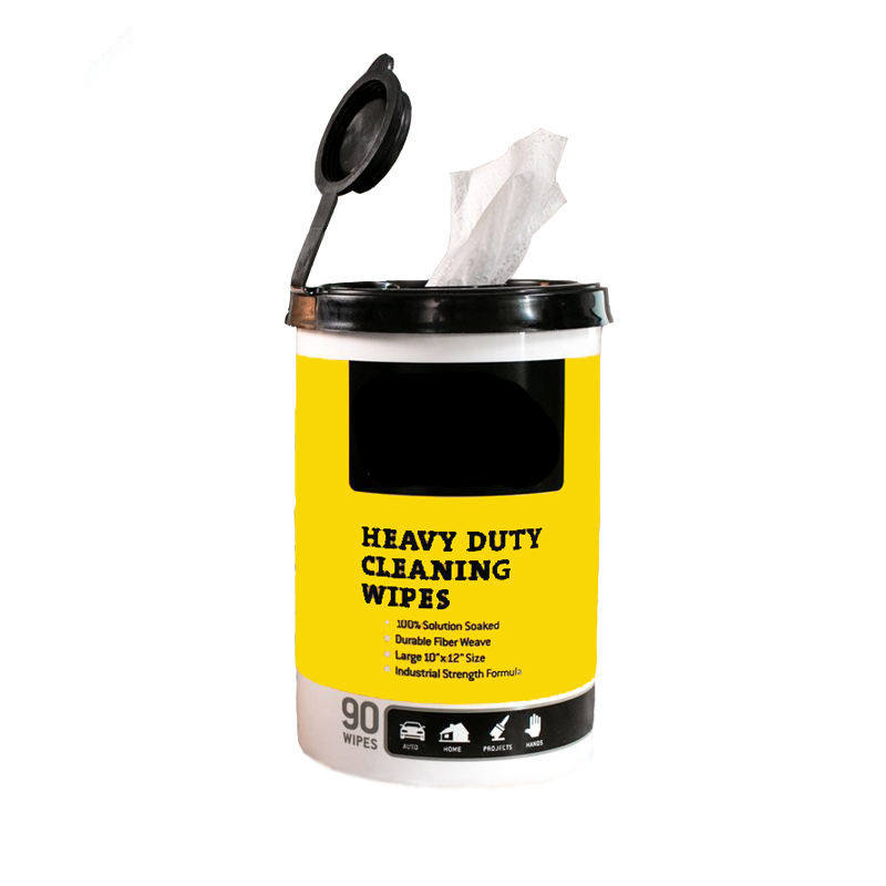 OEM Heavy Duty Cleaning Wipes Industrial Strength Degreasing Hand and Surface Wipes for Mechanic Garage Workshop