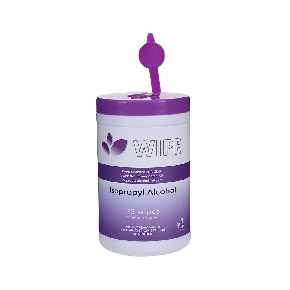 OEM Disinfecting Gym Wipes Plastic Canister Wet Hand Wipes Multi Surface Universal Nonwoven Wet Wipes Barrel