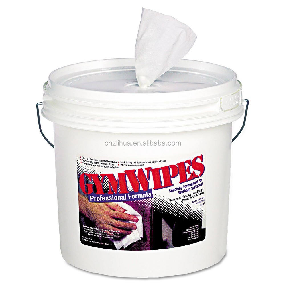 Bucket Dispenser Gym Equipment Cleaning Wipes or D...