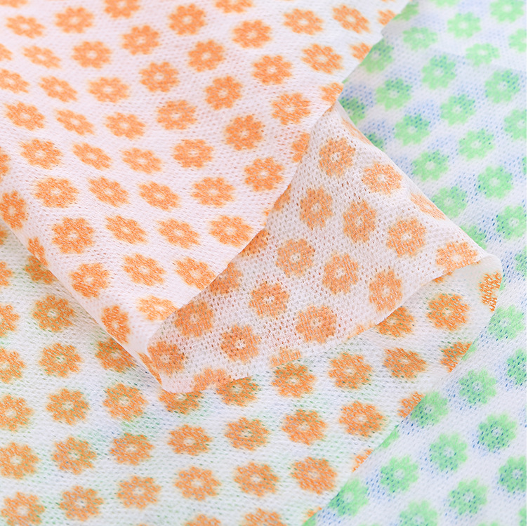 Factory Wholesale Custom Size Eco-Friendly Spunlace Non-Woven Wipe Cloth for Oil Cleaning Household & Kitchen Use Woven Technics