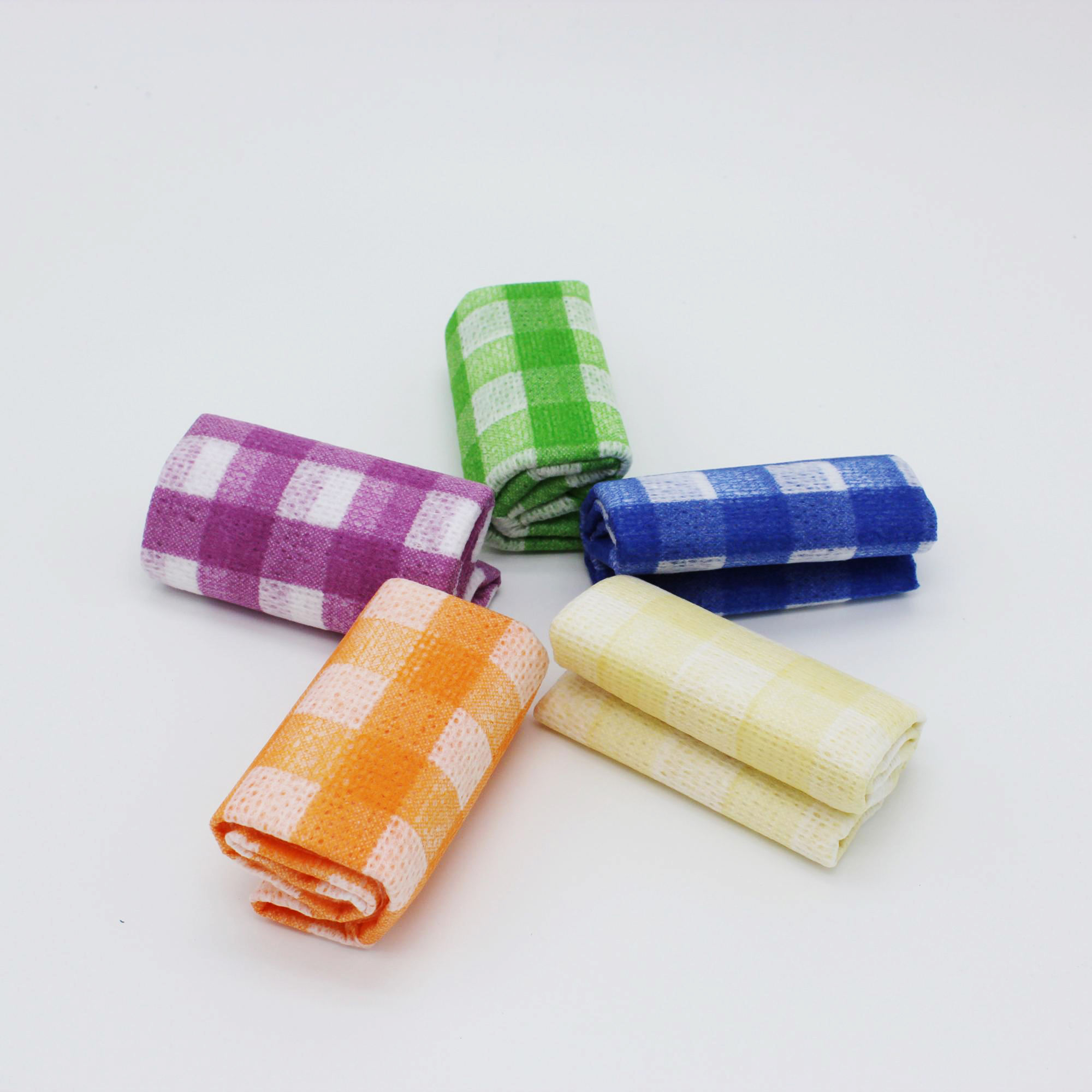 Disposable Non-woven Fabrics Kitchen Towels Cleaning Cloth Dish Wipes New Style 50pcs a Box of 50 Rolls All-season