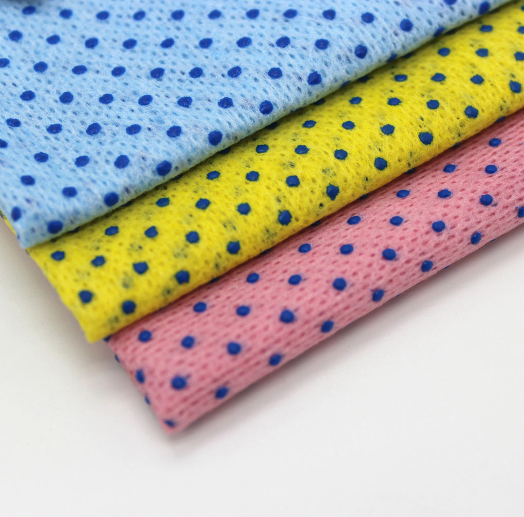 Power Scrub Dots Household Kitchen Cleaning Cloth Disposable Dish Cloth With Power Dots Non-woven Dish Wipers