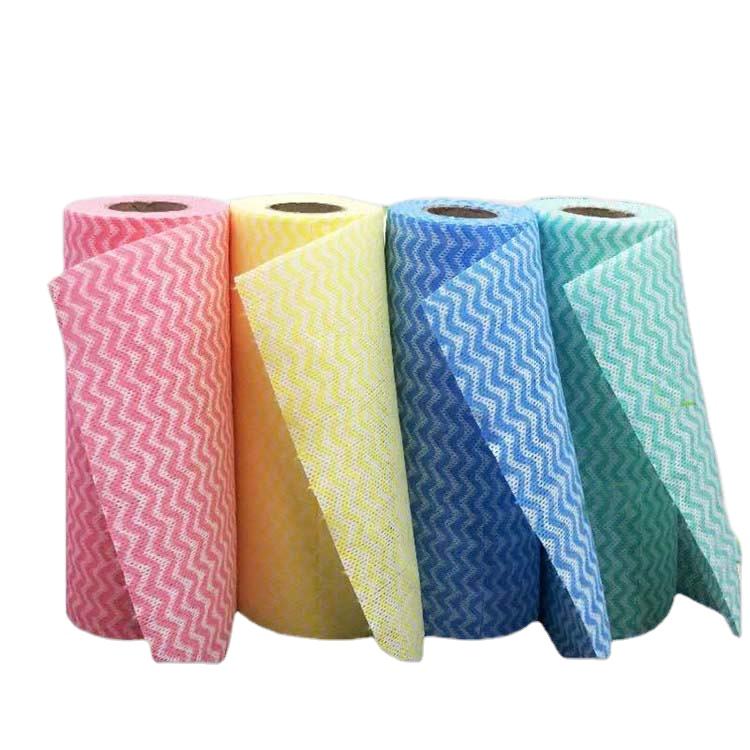 Reusable Durable Spunlace Nonwoven Fabric Dish Wiper Cleaning Wipes Household Reusable Nonwoven Wipe for Cleaning Cloths