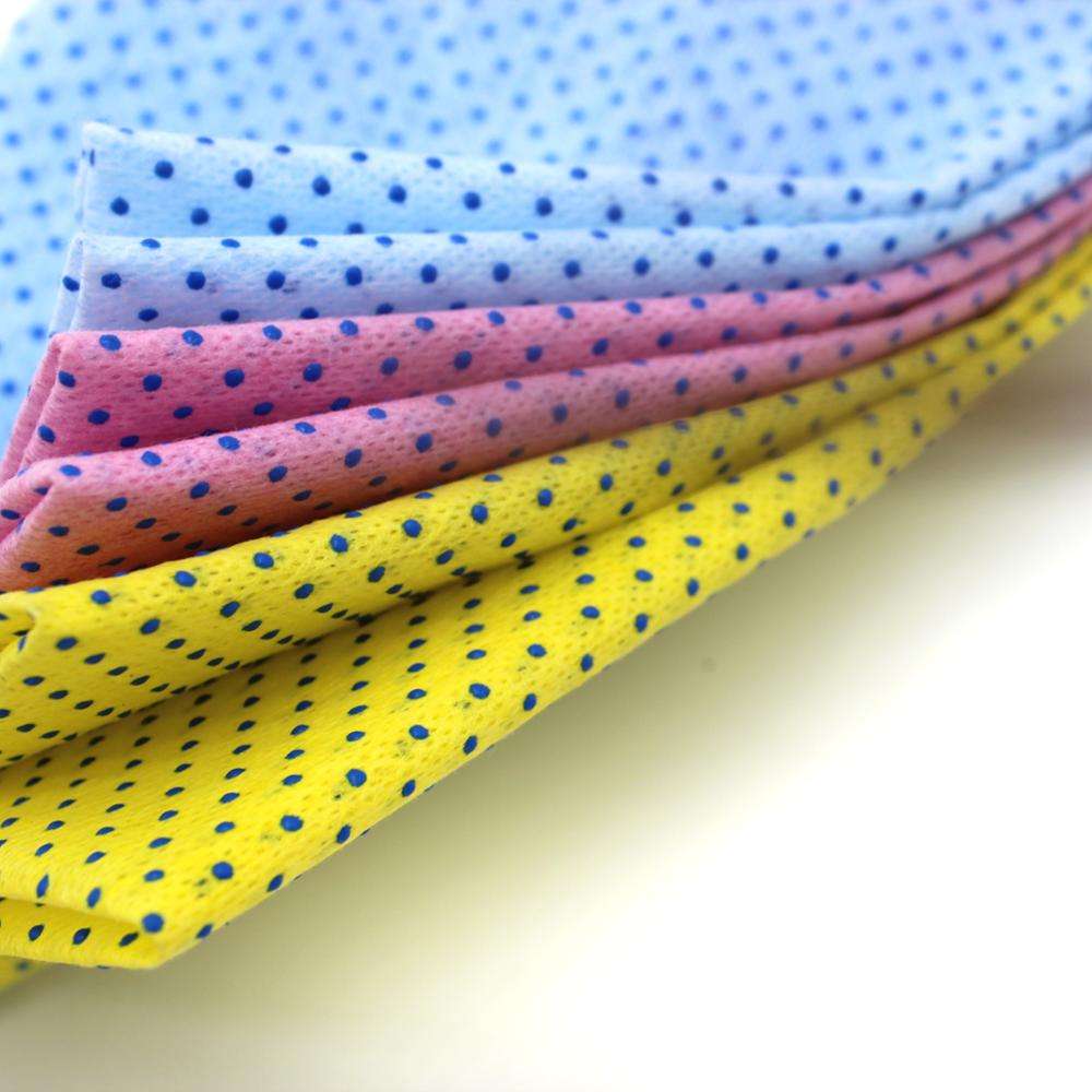 Power Scrub Dots Household Kitchen Cleaning Cloth Disposable Dish Cloth With Power Dots Non-woven Dish Wipers