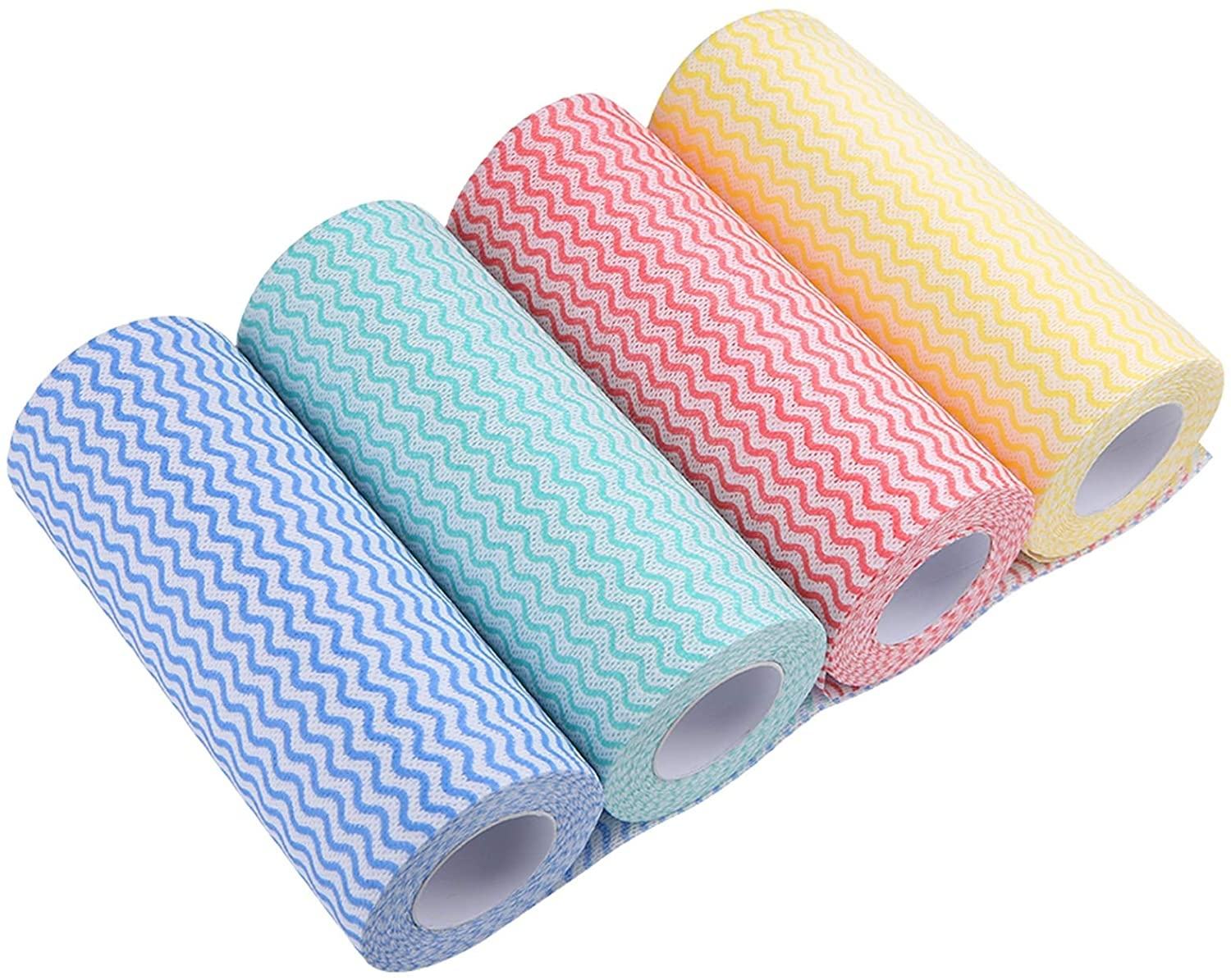 Reusable Durable Spunlace Nonwoven Fabric Dish Wiper Cleaning Wipes Household Reusable Nonwoven Wipe for Cleaning Cloths