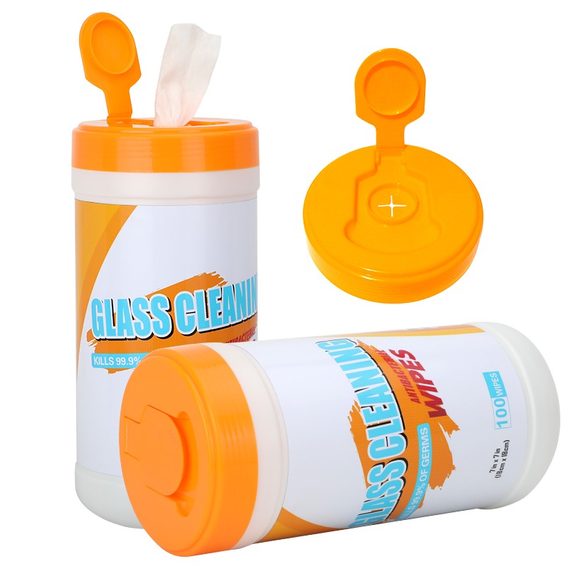 Hogar 40/50/60pcs Espejo de cocina de baño limpieza no tejido toallitas húmedas embalaje de latas toallitas de limpieza multifuncionales