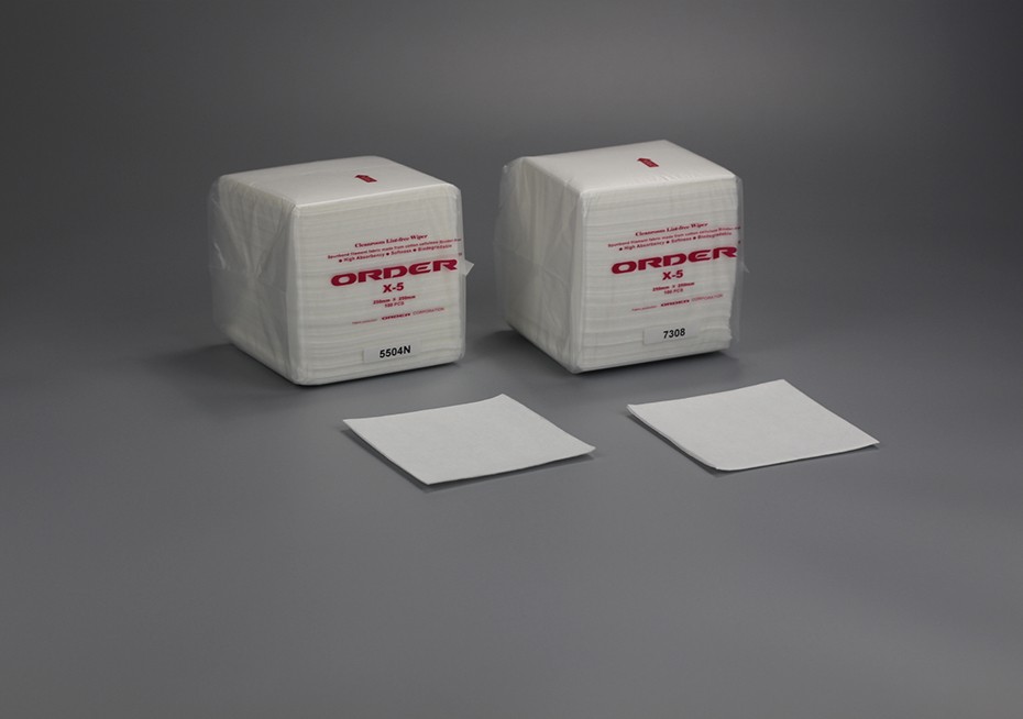 KELESS® M-3 mezcla de viscosa para mascotas lo suficientemente resistente para el mantenimiento de la limpieza de los equipos Wipes Lint-free Cleanroom Wiper