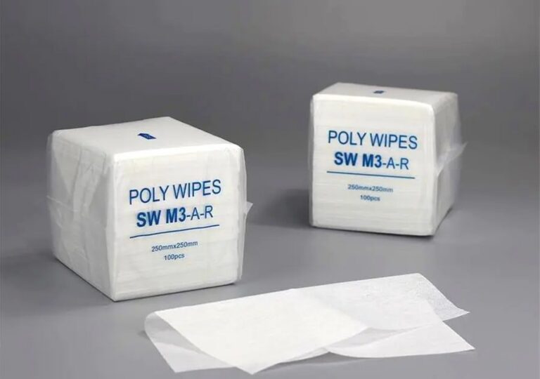 KELESS® M-3 mezcla de viscosa para mascotas lo suficientemente resistente para el mantenimiento de la limpieza de los equipos Wipes Lint-free Cleanroom Wiper