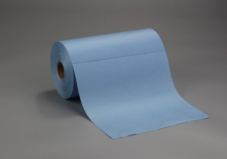 K-X70 azul Jumbo perforado rollo pelusa libre Spunlace no tejido toallitas de limpieza